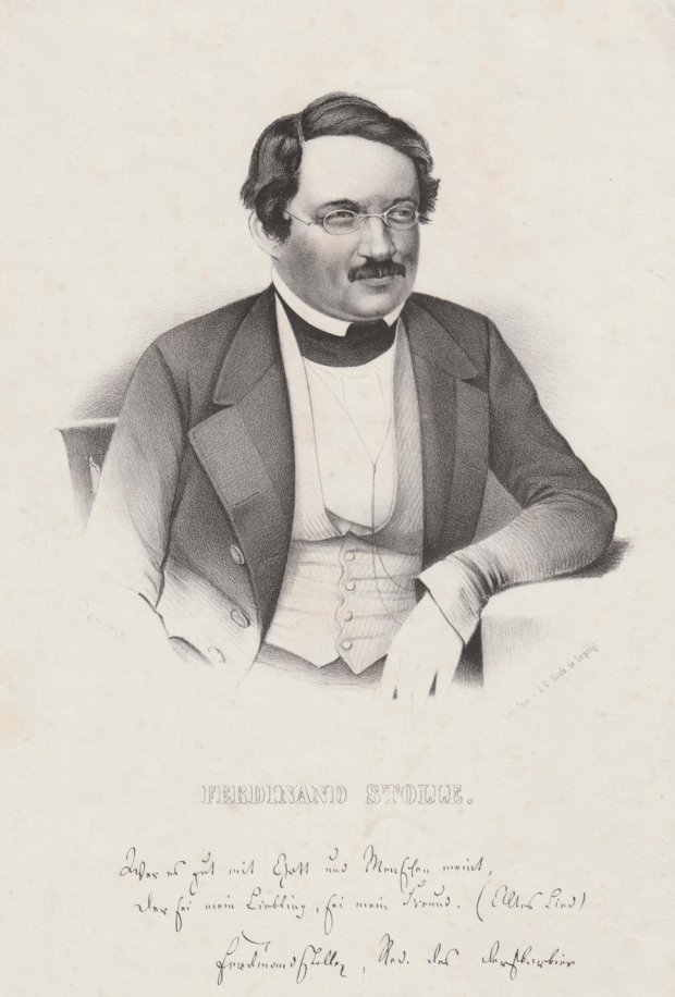 Abbildung von "Ferdinand Stolle. (Eigentlich Ludwig Ferdinand Anders, Journalist, Schriftsteller. Geb. 28.09.1806 in Dresden,..."