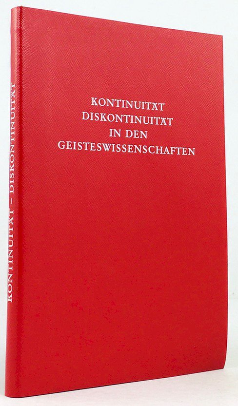 Abbildung von "Kontinuität. Diskontinuität in den Geisteswissenschaften. Herausgegeben und eingeleitet von Hans Trümpy..."