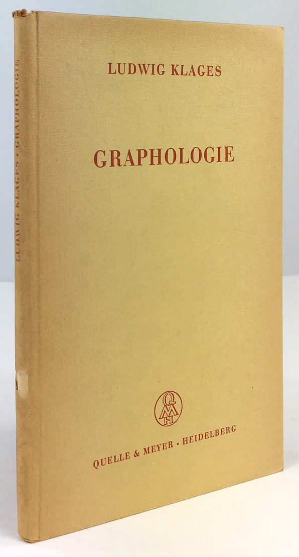 Abbildung von "Graphologie. Vierte Auflage."