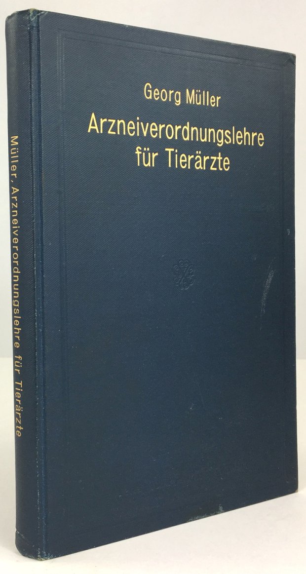 Abbildung von "Handbuch der Arzneiverordnungslehre für Tierärzte. Unter besonderer Berücksichtigung der Dispensierkunde..."