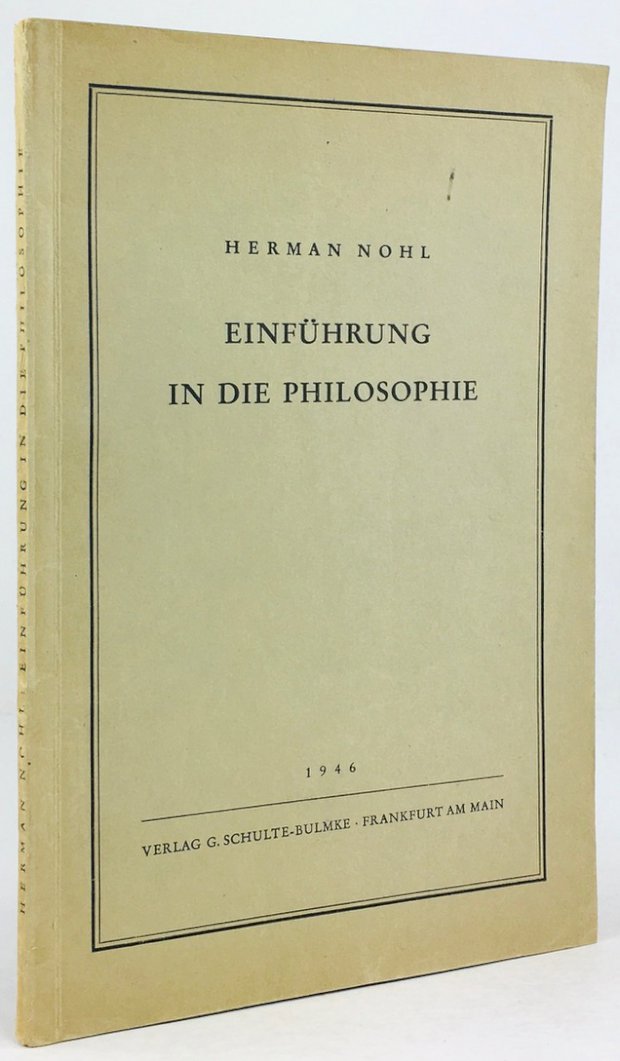 Abbildung von "Einführung in die Philosophie. 2. Auflage."