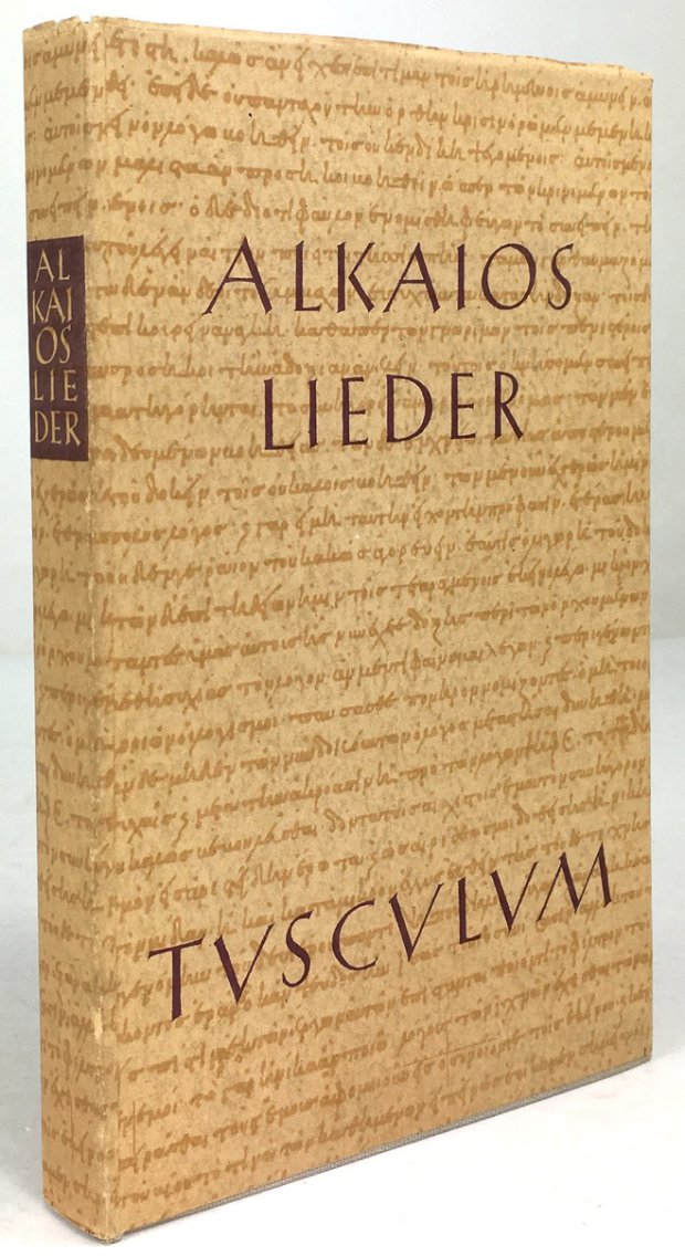 Abbildung von "Lieder. Griechisch und deutsch herausgegeben von Max Treu. 1. Aufl."