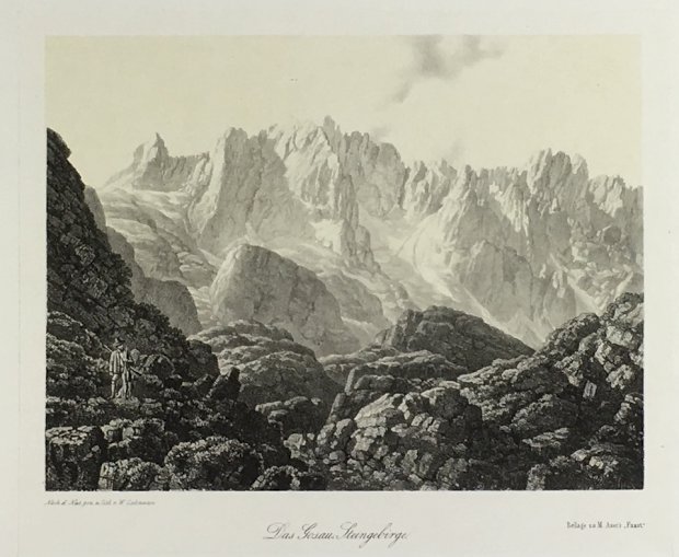 Abbildung von "Das Gosau - Steingebirge. Original-Tonlithographie."