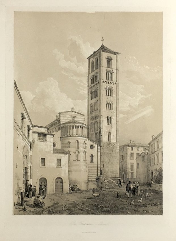 Abbildung von "San Frediano Lucca. (Original-Tonlithographie von G. Moore nach D. Quaglio)."