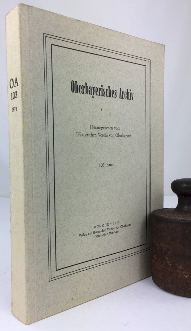 Abbildung von "Oberbayerisches Archiv 103. Band."