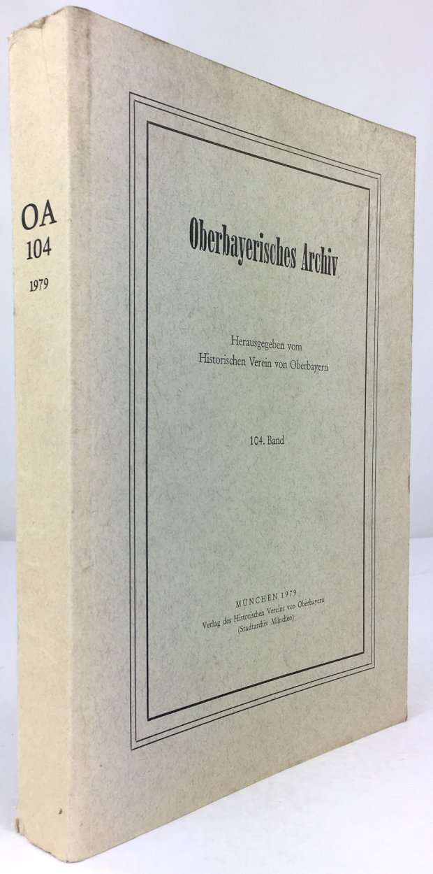 Abbildung von "Oberbayerisches Archiv 104. Band."