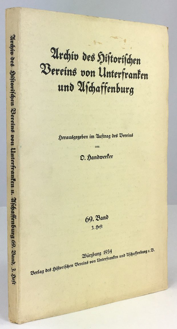 Abbildung von "Archiv des Historischen Vereins von Unterfranken und Aschaffenburg 69. Band, 3. Heft."