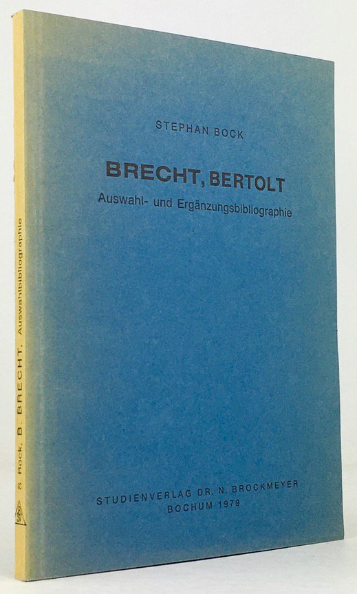Abbildung von "Brecht, Bertolt. Auswahl- und Ergänzungsbibliographie."