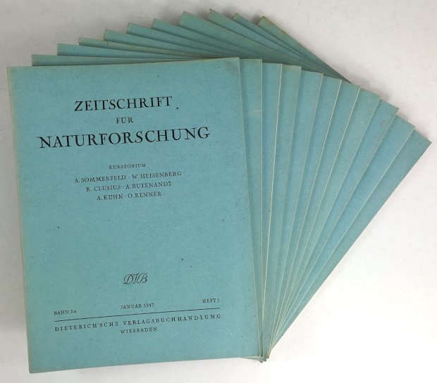 Abbildung von "Zeitschrift für Naturforschung. (Kuratorium : A. Sommerfeld, W. Heisenberg, K. Clusius,..."