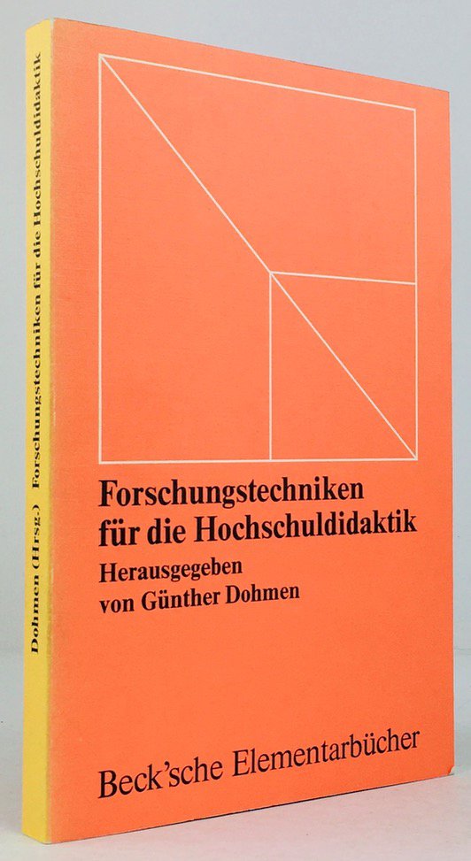 Abbildung von "Forschungstechniken für die Hochschuldidaktik. Hrsg. v. Günther Dohmen unter Mitwirkung von G. Glück,..."
