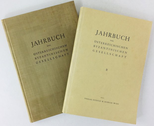 Abbildung von "Jahrbuch der Ãsterreichischen Byzantinischen Gesellschaft. Band I u. II."