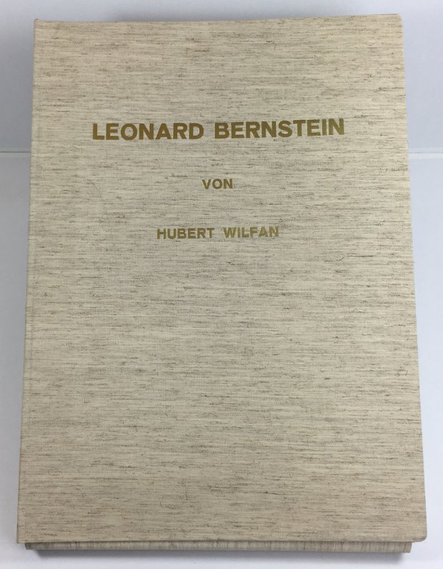 Abbildung von "Leonard Bernstein. ( Folio-Mappe mit 9 signierten Original-Lithographien und 5 Photographien,..."