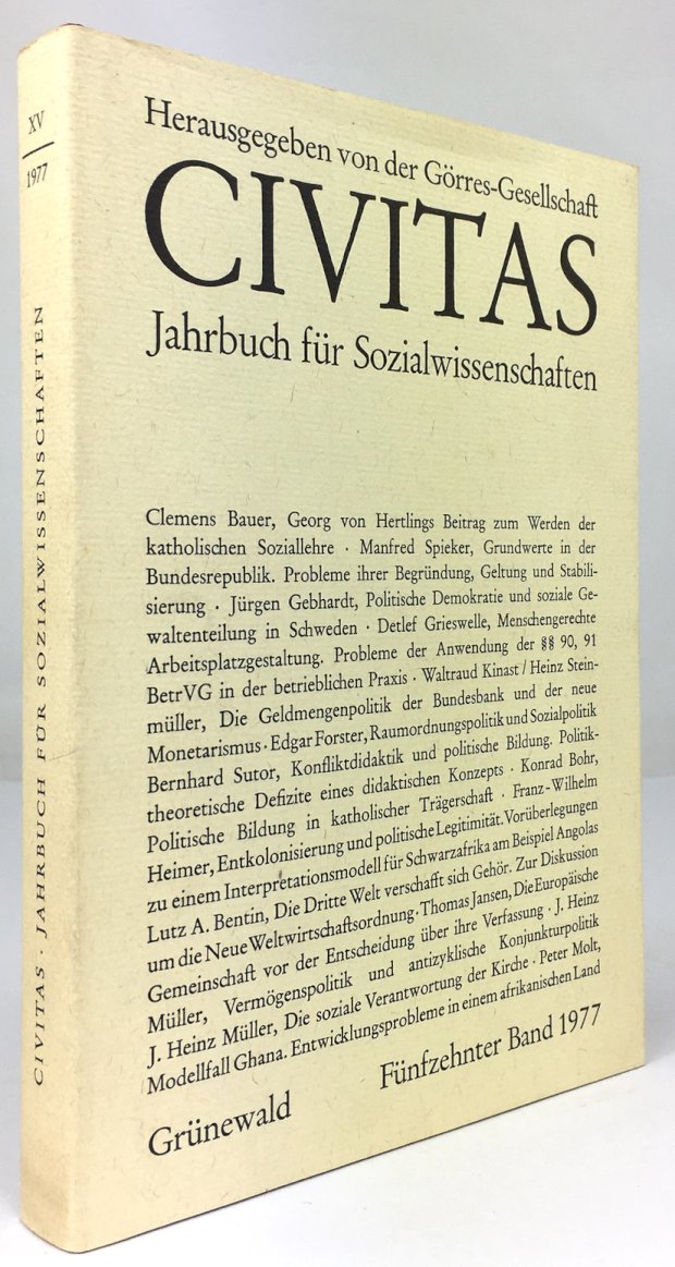 Abbildung von "Civitas. Jahrbuch für Sozialwissenschaften. Schriftleitung : Peter Molt, Paul Becher,..."