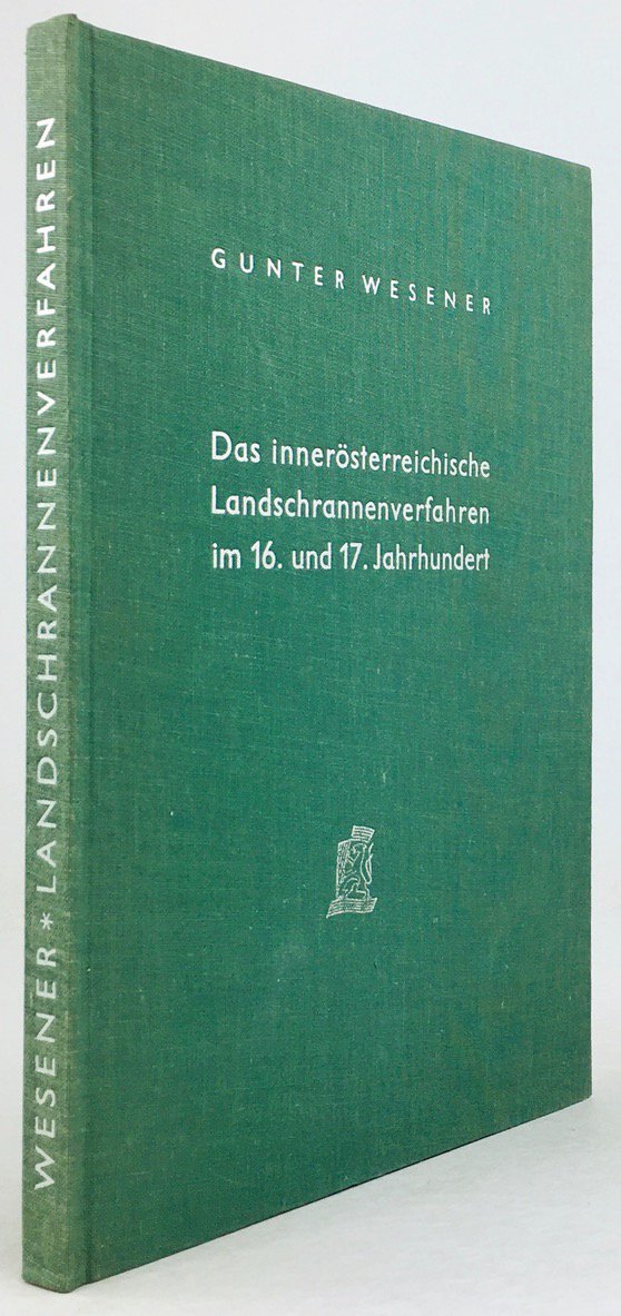 Abbildung von "Das innerösterreichische Landschrannenverfahren im 16. und 17. Jahrhundert."