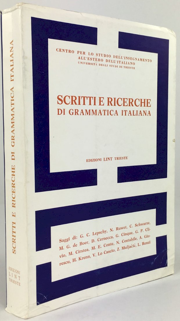 Abbildung von "Scritti e Ricerche di Grammatica Italiana. Saggi di: G.C. Lepschy,..."
