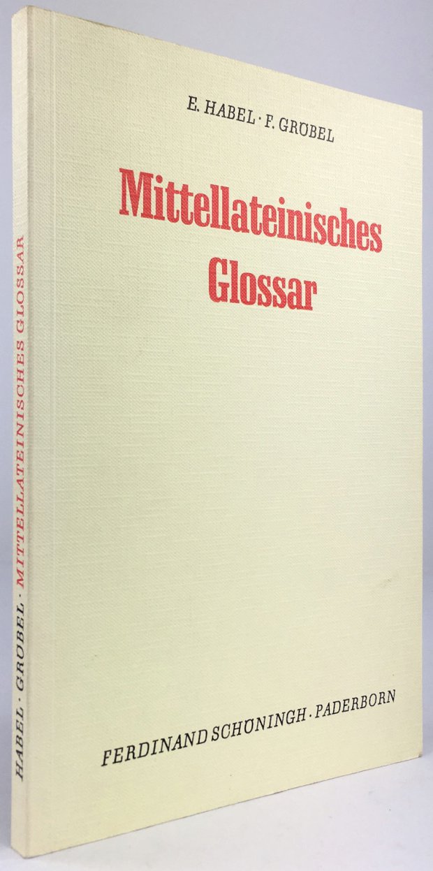 Abbildung von "Mittellateinisches Glossar. 2. Auflage."