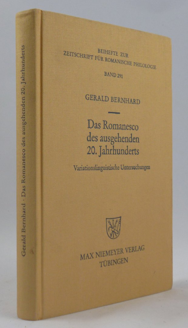 Abbildung von "Das Romanesco des ausgehenden 20. Jahrhunderts. Variationslinguistische Untersuchungen."
