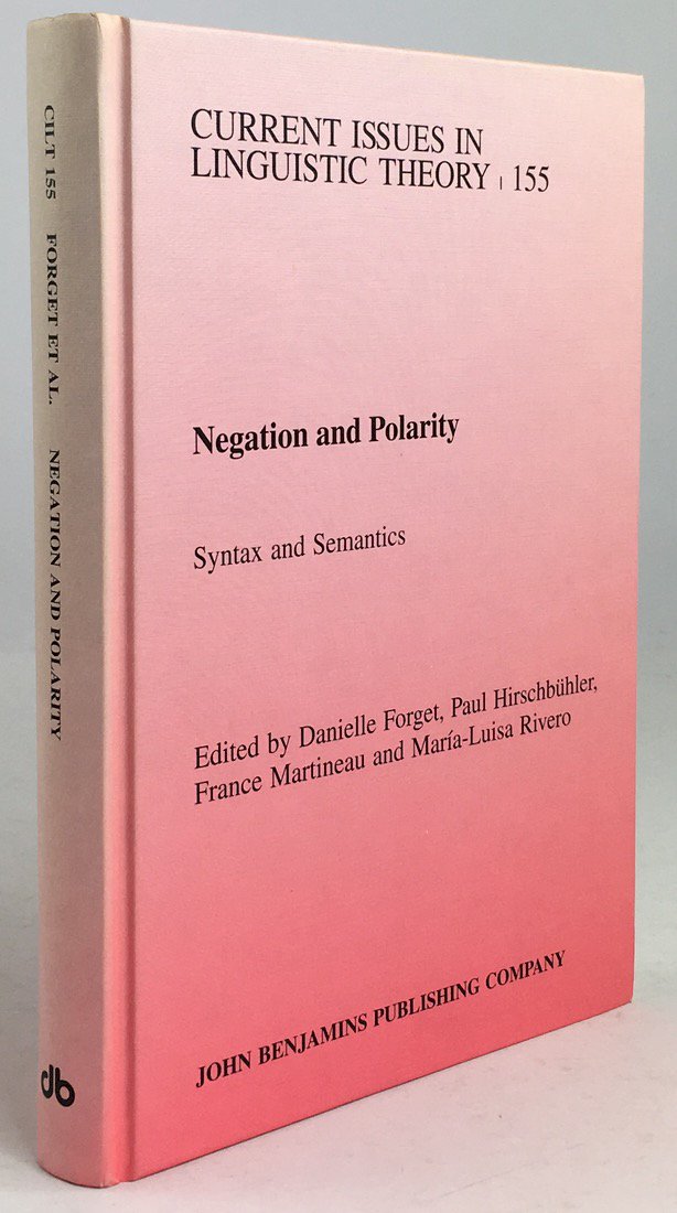 Abbildung von "Negation and Polarity. Syntax and Semantics. Selected Papers from the Colloquium Negation; Syntax and Semantics Ottawa,..."