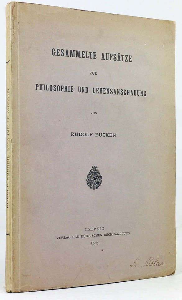 Abbildung von "Gesammelte Aufsätze zur Philosophie und Lebensanschauung."