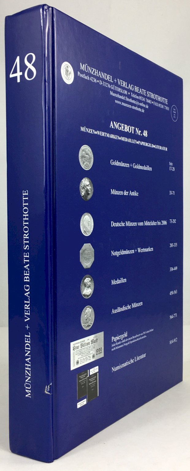 Abbildung von "Angebot Nr. 48. Münzen, Wertmarken, Medaillen, Papiergeld. Literatur."