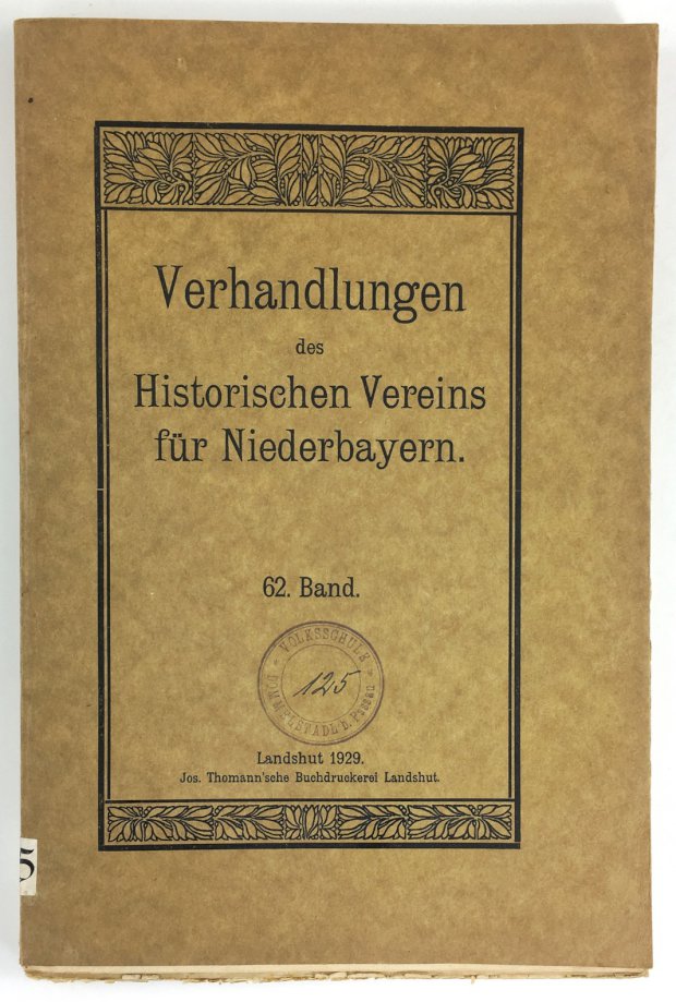 Abbildung von "Das Landshuter Gymnasium von seinen Anfängen bis zur Aufhebung des Jesuitenordens..."