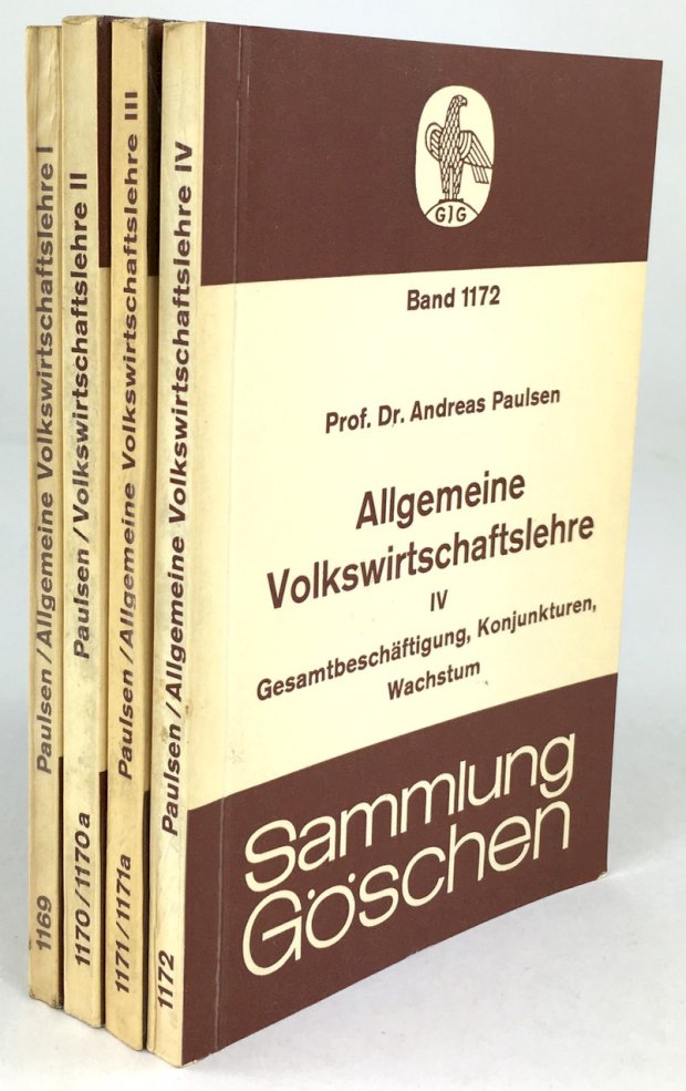 Abbildung von "Allgemeine Volkswirschaftslehre. 4 BÃ¤nde. I : Grundlegung, Wirtschaftskreislauf (7. Auflage)..."
