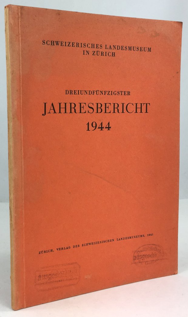 Abbildung von "Dreiundfünfzigster Jahresbericht 1944."