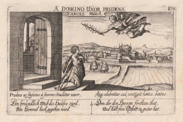 Abbildung von "Arols Waldeck. Arolsen. Original-Kupferstich mit der Ansicht von Arolsen in Hessen..."