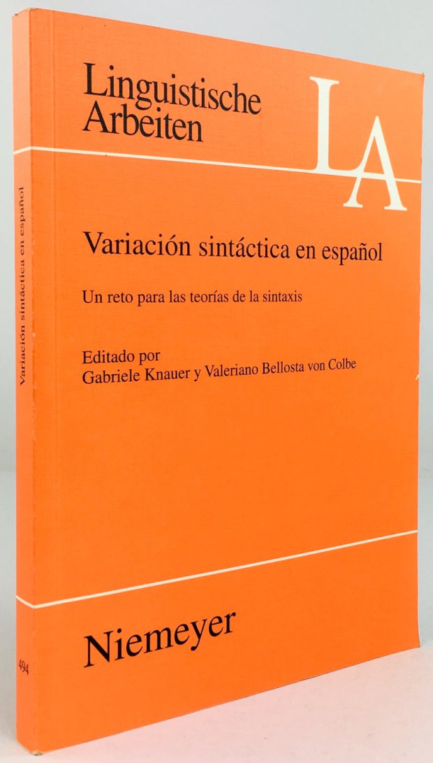 Abbildung von "Variación sintáctica en espanol. Un reto para las teorias de la sintaxis."