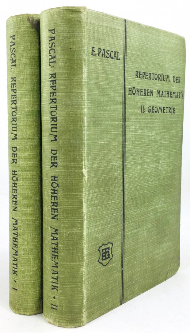 Abbildung von "Repertorium der Höheren Mathematik. Autorisierte deutsche Ausgabe nach einer neuen Bearbeitung des Originals von A. Schepp..."