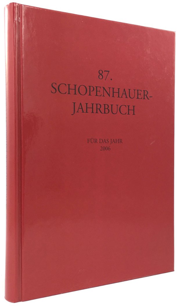 Abbildung von "Schopenhauer - Jahrbuch. 87. Band 2006."