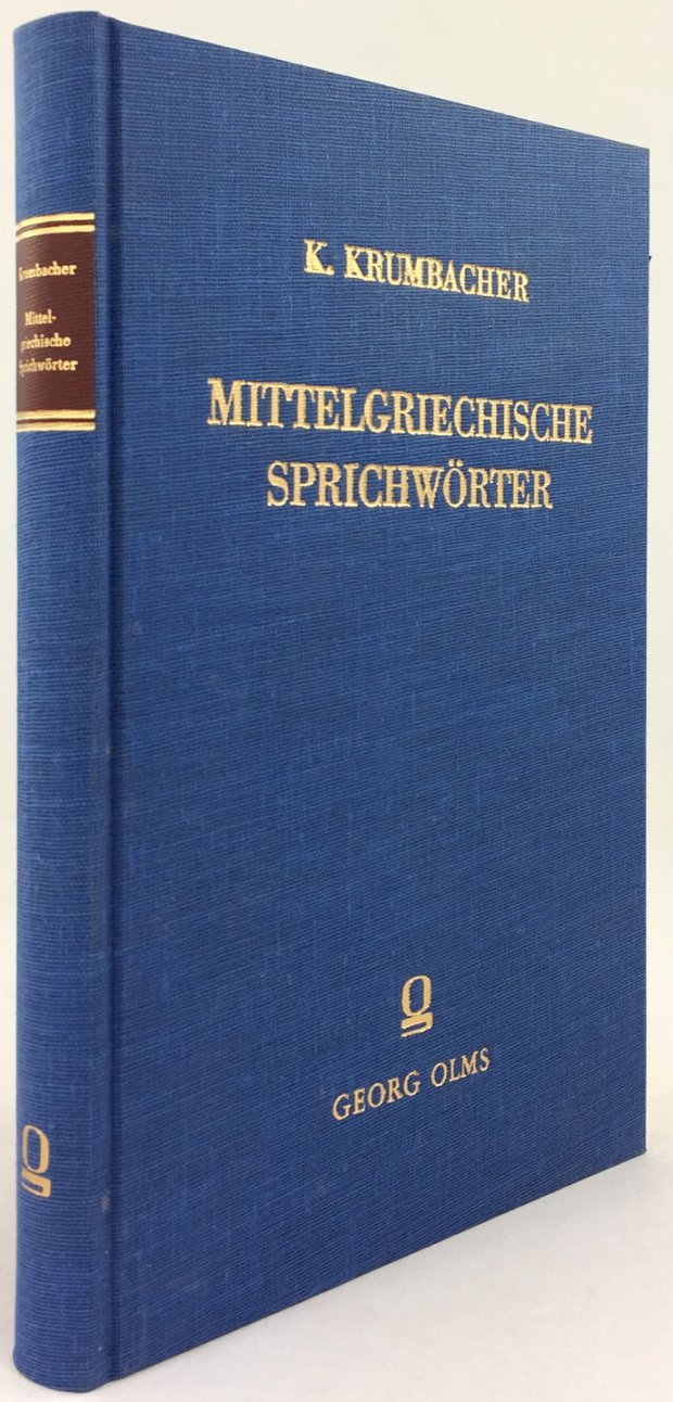 Abbildung von "Mittelgriechische Sprichwörter."