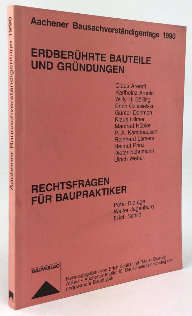 Abbildung von "Erdberührte Bauteile und Gründungen. Mit Beiträgen von Claus Arendt, Karlheinz Arnold,..."
