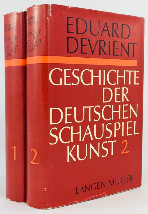 Abbildung von "Geschichte der deutschen Schauspielkunst. In zwei Bänden neu herausgegeben von Rolf Kabel und Christoph Trilse..."