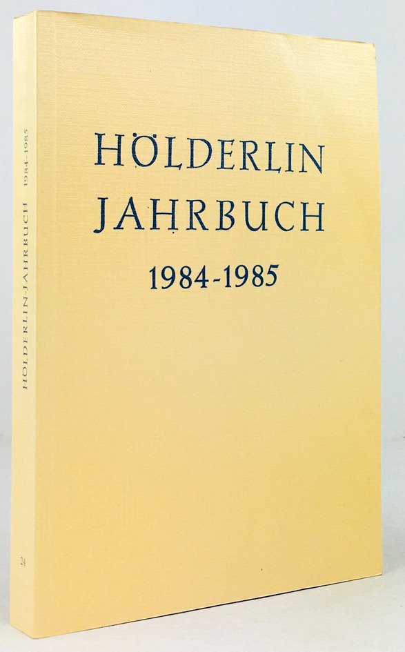 Abbildung von "Hölderlin-Jahrbuch. Vierundzwanzigster Band 1984 - 1985."