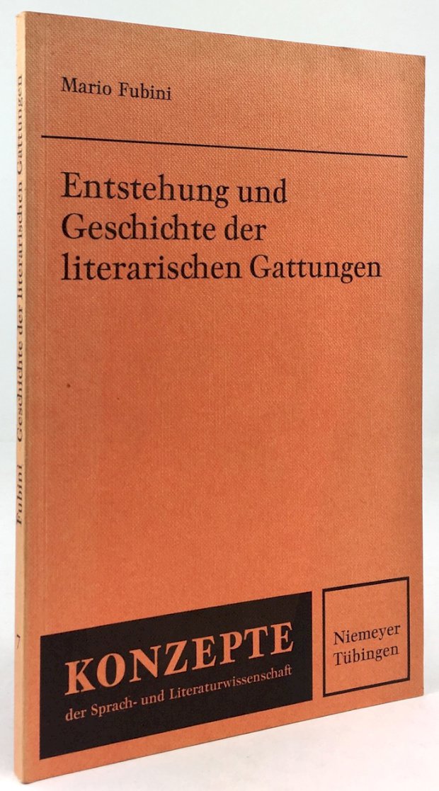 Abbildung von "Entstehung und Geschichte literarischer Gattungen. Ãbersetzt und mit einem Nachwort versehen von Ursula Vogt."