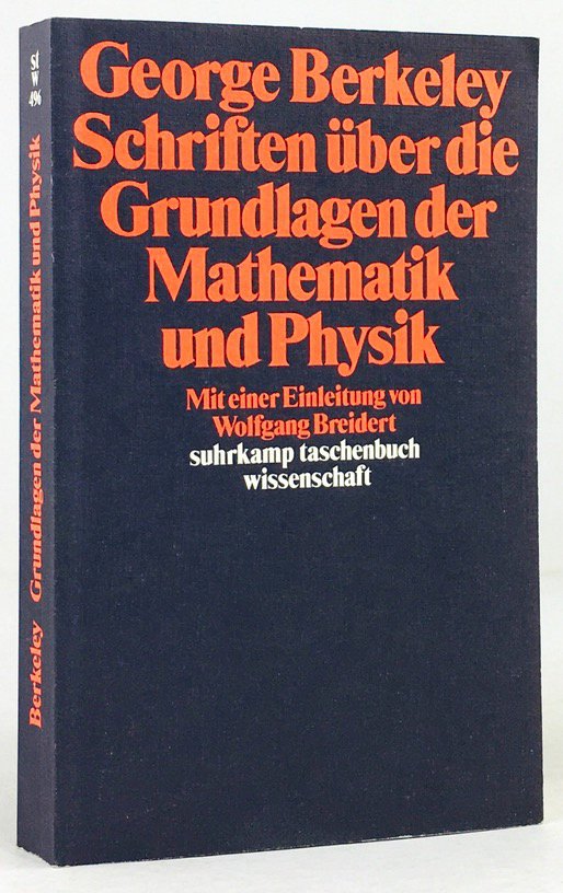 Abbildung von "Schriften über die Grundlagen der Mathematik und Physik. Eingeleitet und übersetzt von Wolfgang Breidert."
