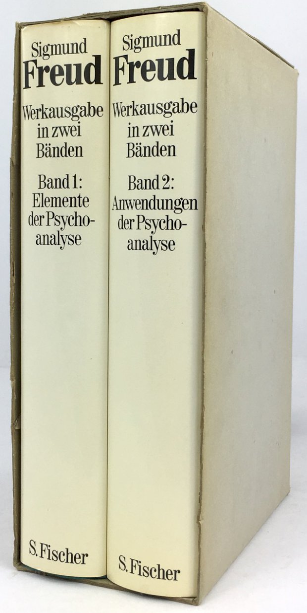 Abbildung von "Werkausgabe in zwei Bänden. Herausgegeben und mit Kommentaren versehen von Anna Freud und Ilse Grubrich-Simitis..."