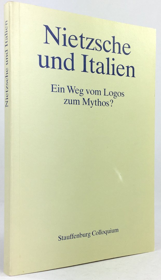 Abbildung von "Nietzsche und Italien. Akten des deutsch-italienischen Nietzsche-Kolloquiums, Tübingen, 27. - 28. November 1987."