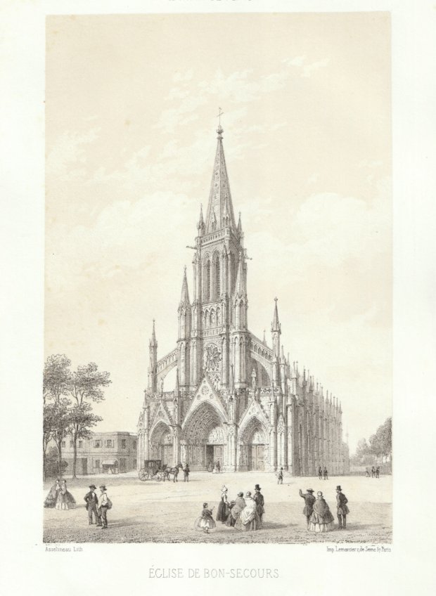 Abbildung von "Église de bon Secours. (Orig.-Tonlithographie)."