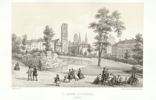 Abbildung von "Le Jardin Solférino à Rouen."