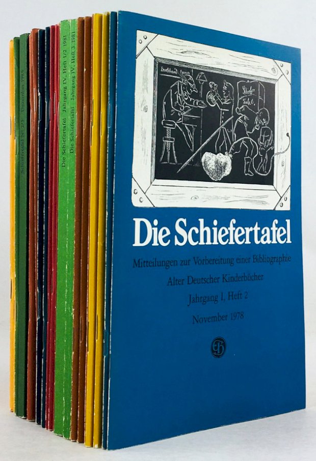 Abbildung von "Die Schiefertafel. Mitteilungen zur Vorbereitung einer Bibliographie Alter Deutscher Kinderbücher..."