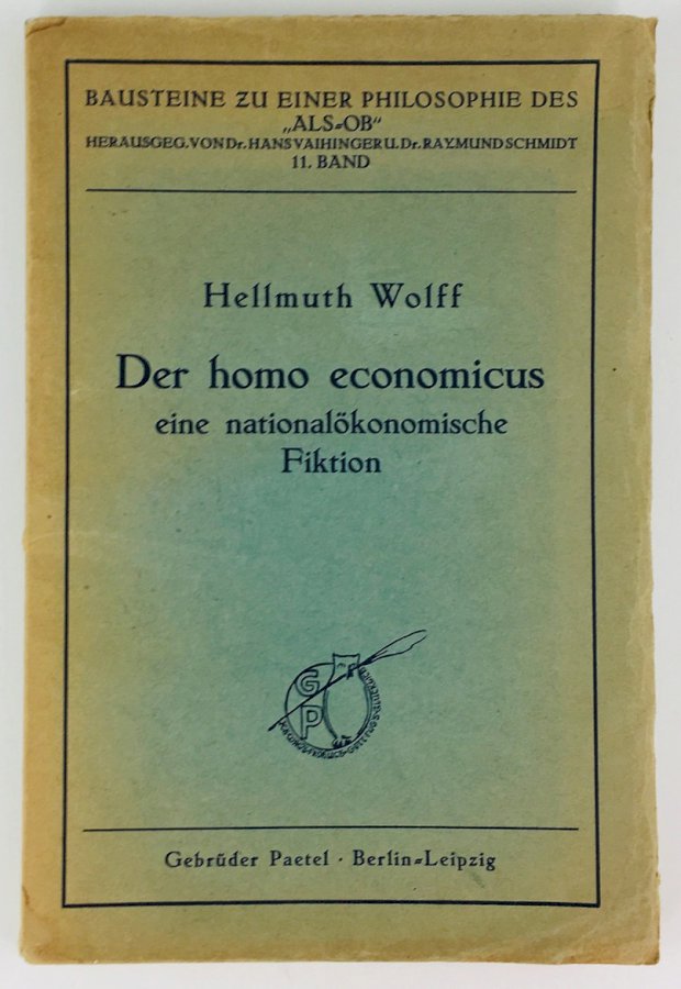 Abbildung von "Der homo economicus. Eine nationalökonomische Fiktion."