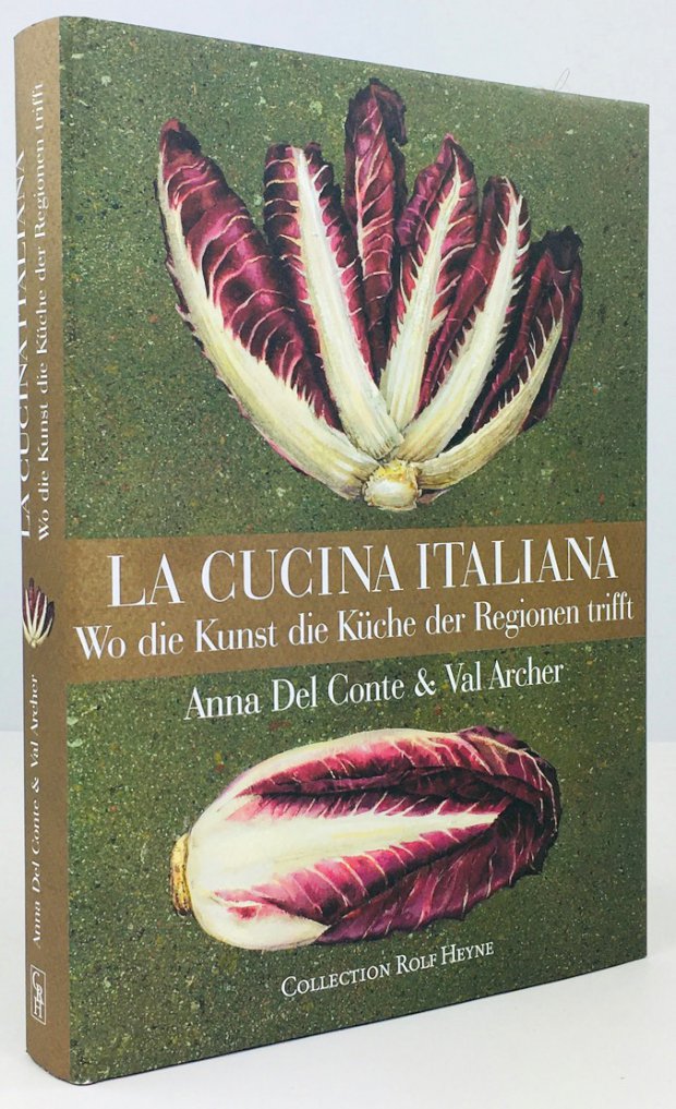 Abbildung von "La Cucina Italiana. Wo die Kunst die Küche der Regionen trifft. Gemälde von Val Archer."