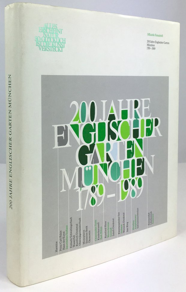 Abbildung von "200 Jahre Englischer Garten München 1789 - 1989. Offizielle Festschrift."