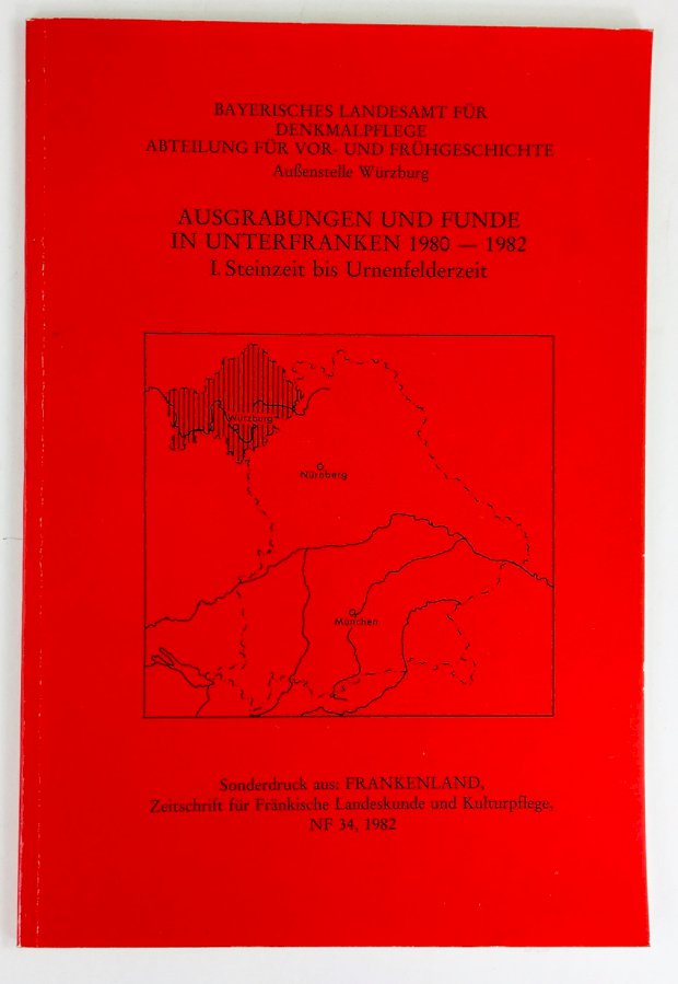 Abbildung von "Ausgrabungen und Funde in Unterfranken 1980 - 1982. I. Steinzeit bis Urnenfelderzeit."