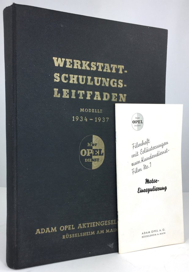 Abbildung von "Werkstatt-Schulungs-Leitfaden, Modelle 1934 - 1937. (Beiliegt: "Filmheft mit Erläuterungen zum Kundendienst-Film Nr..."