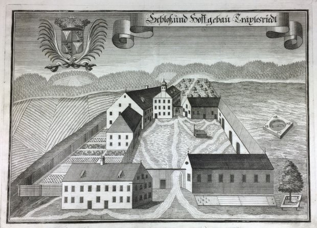 Abbildung von "Schloß und Hoffgebäu Träxlesriedt."