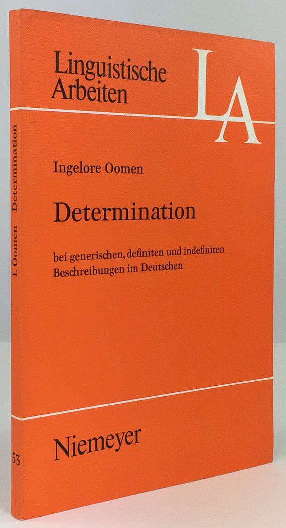 Abbildung von "Determination bei generischen, definiten und indefiniten Beschreibungen im Deutschen."