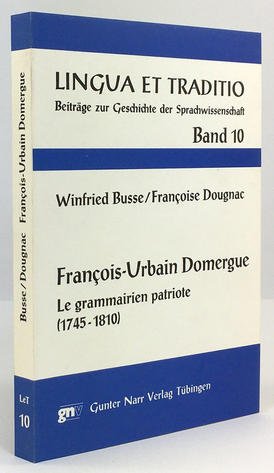 Abbildung von "François-Urbain Domergue. Le grammairien patriote (1745 - 1810). Préface de Lucien Grimaud."